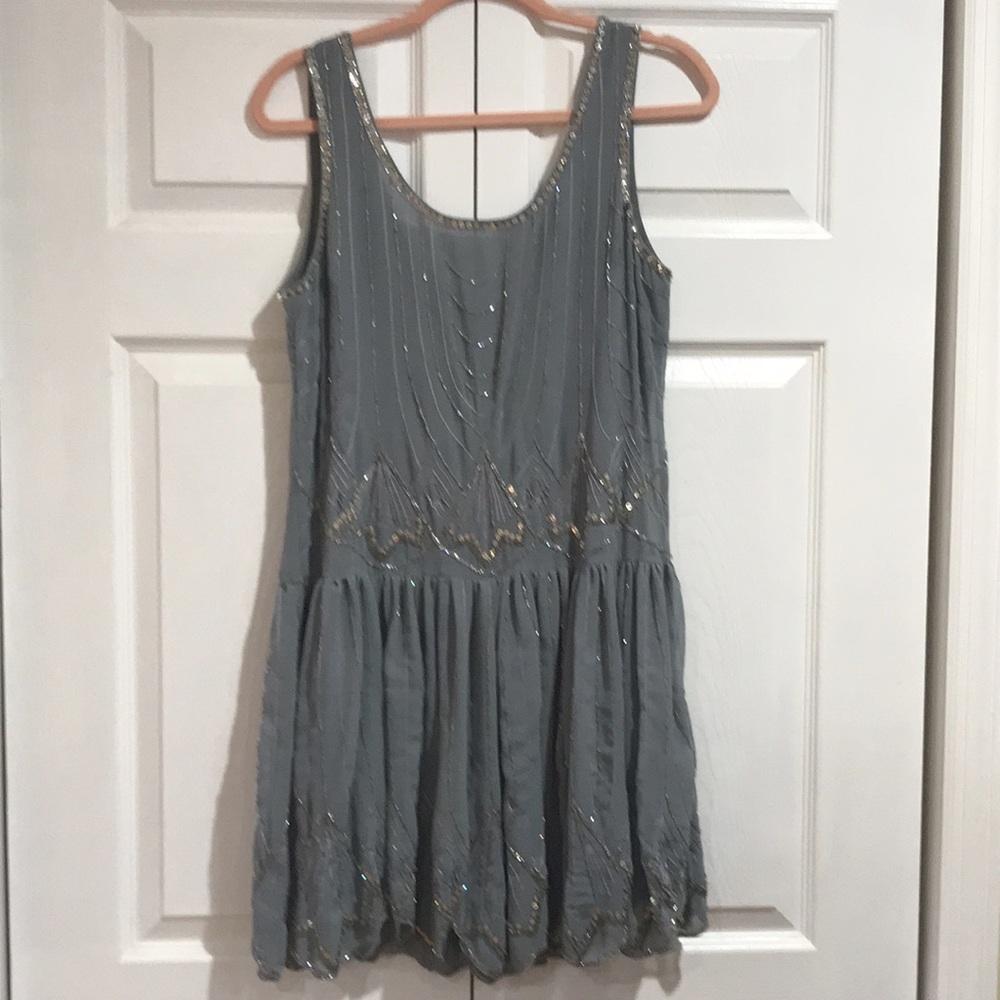 Light blue flapper dress